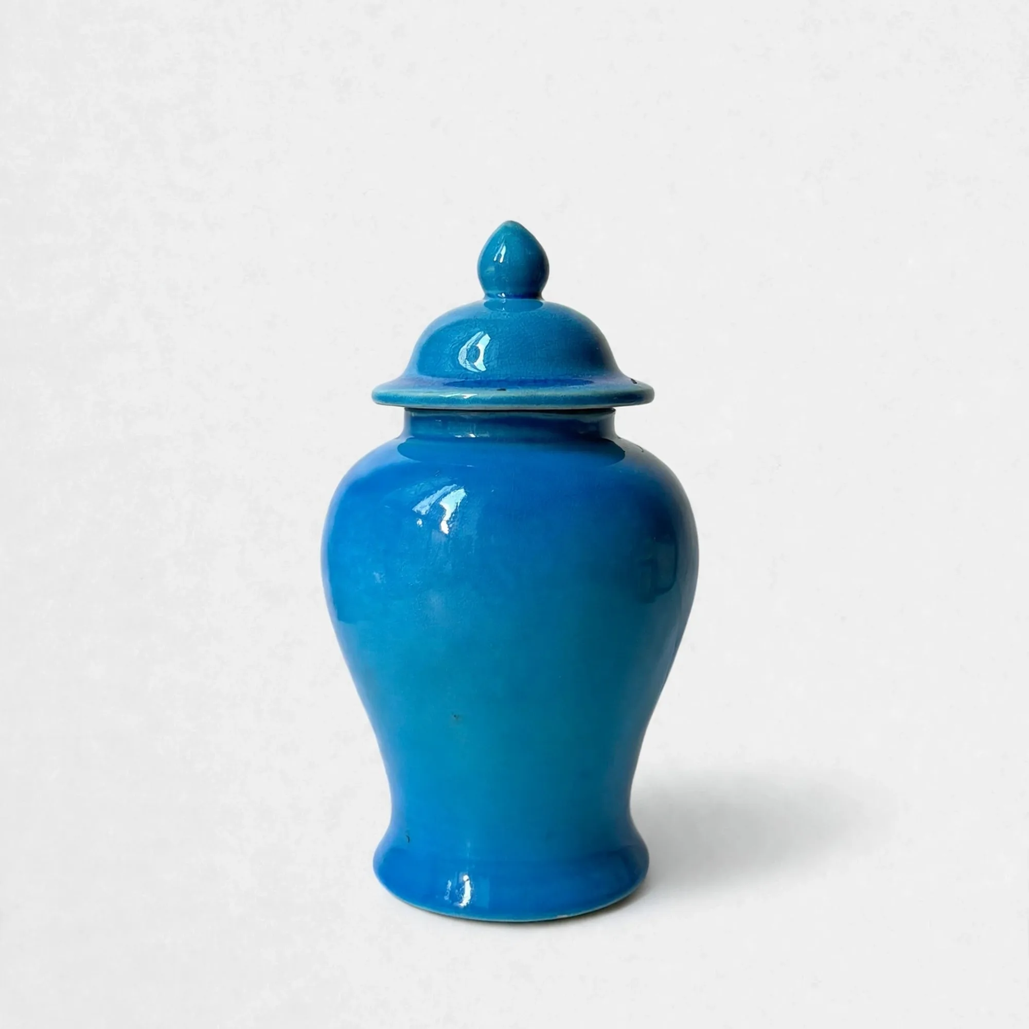 Turquoise Glazed Ginger Jar — Glazed ceramic, Ceramics